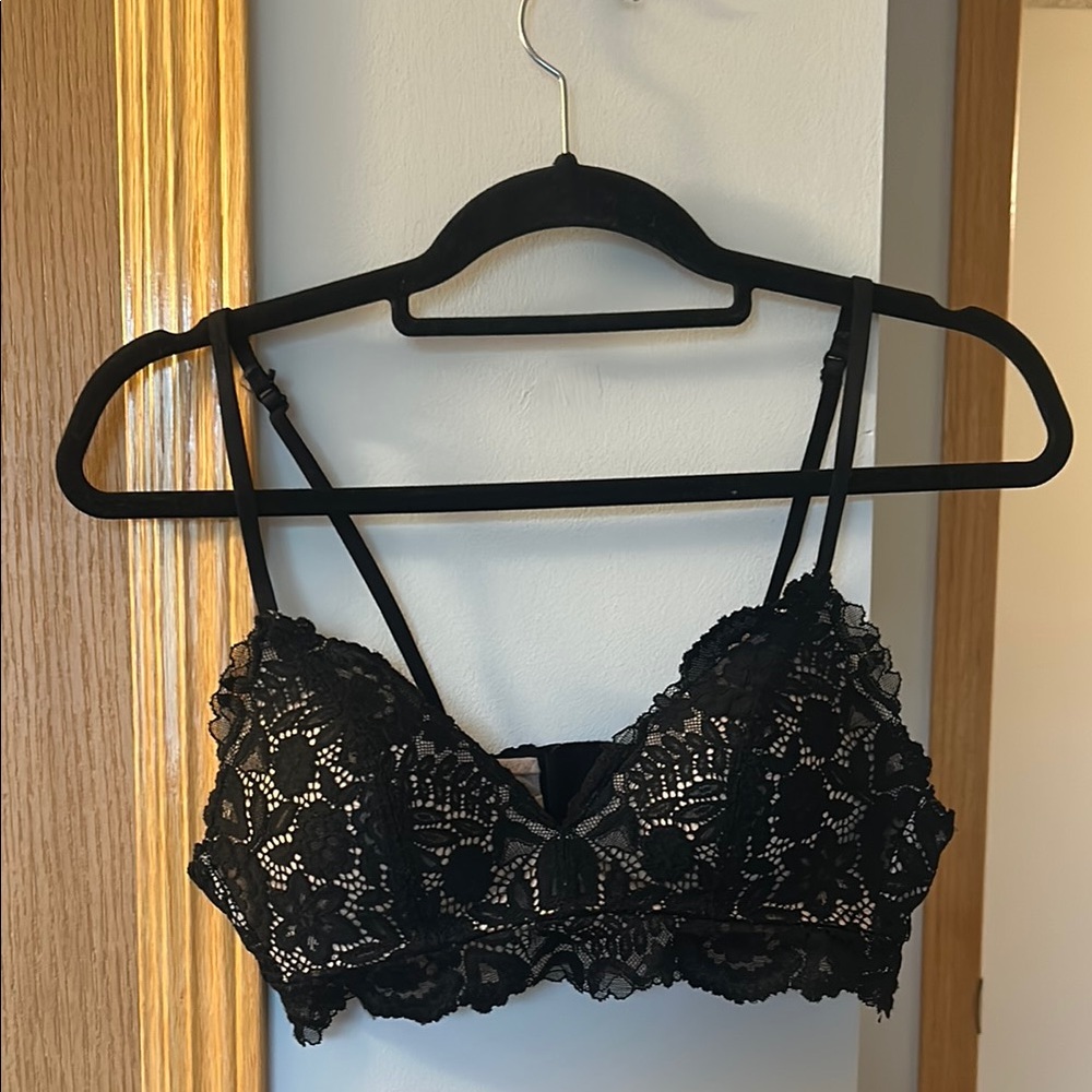 Aerie Black Lace Bra 34A